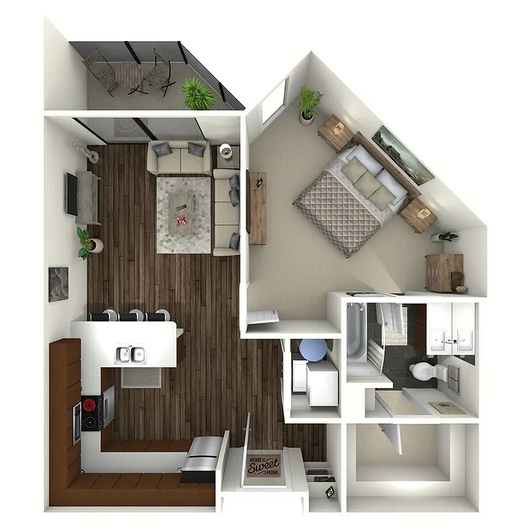 Floor plan 1B8 MIDTOWN SELECT