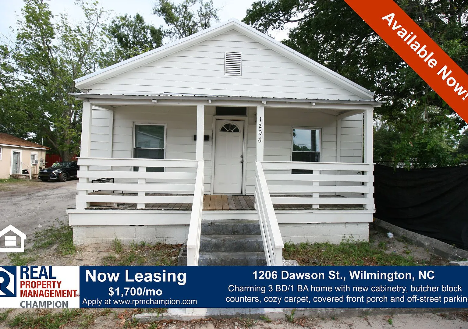 Fully Updated 3 BD/1 BA Cottage w/Covered Porch, Off-Street Parking, W/D Included — Photo 1