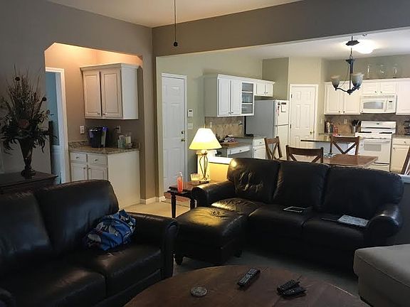 Family room opens to kitchen!