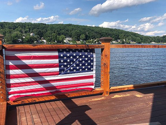 View from master deck access