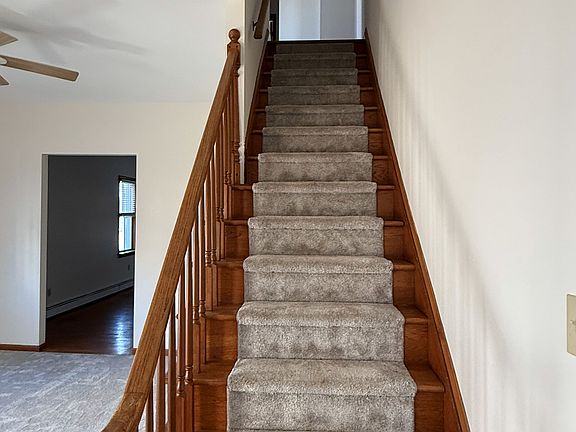 open stairway living room
