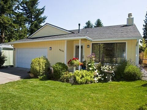 Manicured yard and new exterior paint