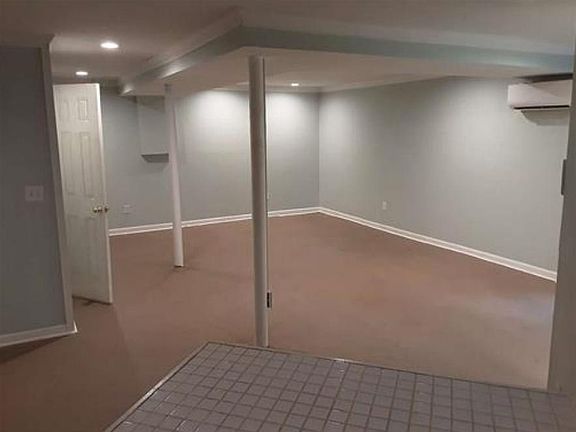 Basement studio suite living space.