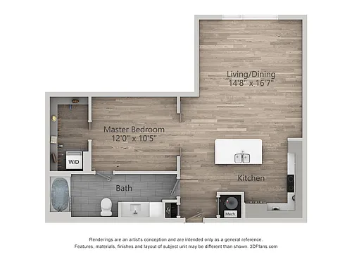 Floor plan 1L-D ALT
