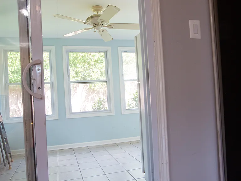 Sliding door to Sunroom
