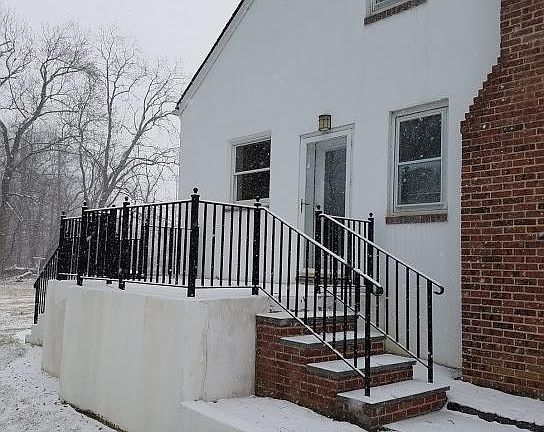side porch (snow covered)