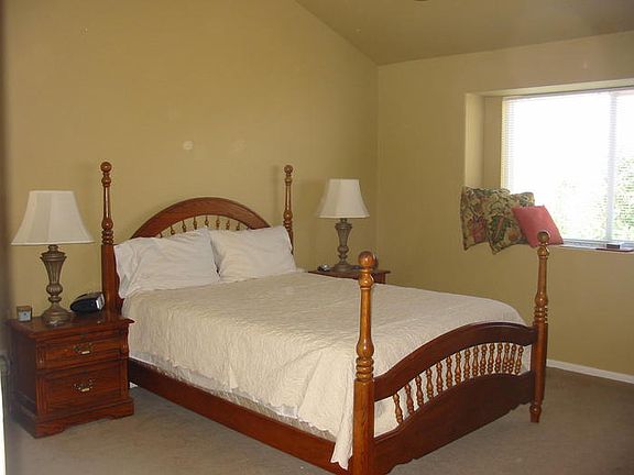 Vaulted master bedroom