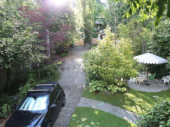 From the porch