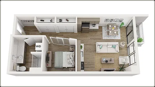 Floor plan Alcove Bedroom West Facing MQ14