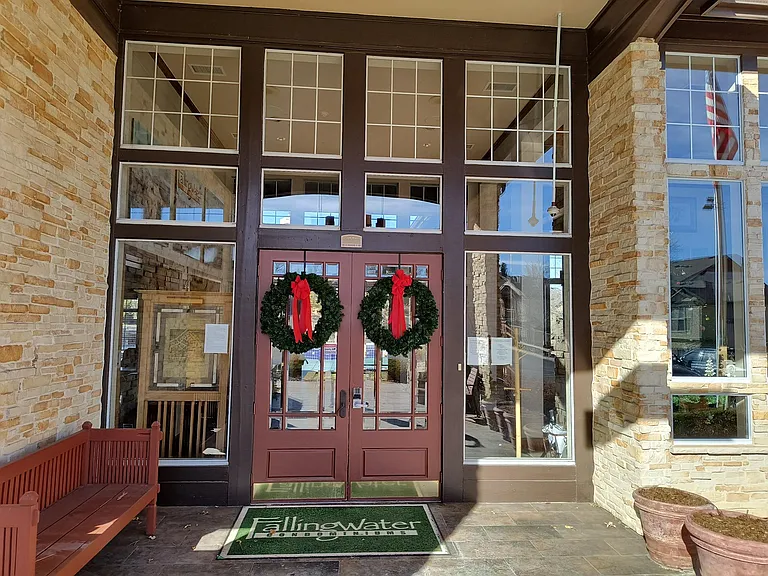 Clubhouse entrance.