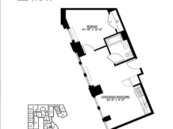 2nd image of 15 Park Row APT 4C