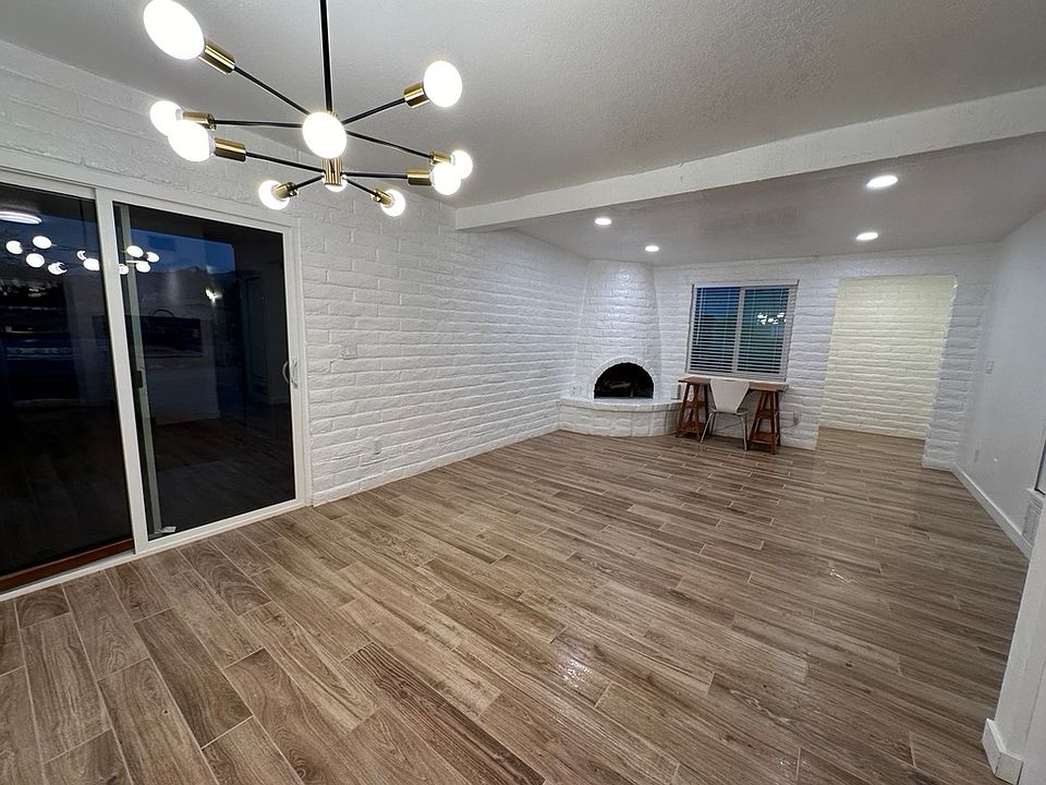 Living room with patio door