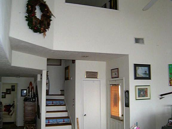 Open two story entry and family room