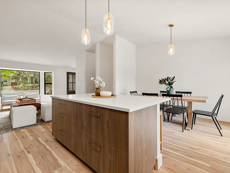 Staged, rental is unfurnished