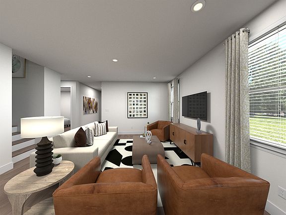 Living room in the Mackenzie floorplan.