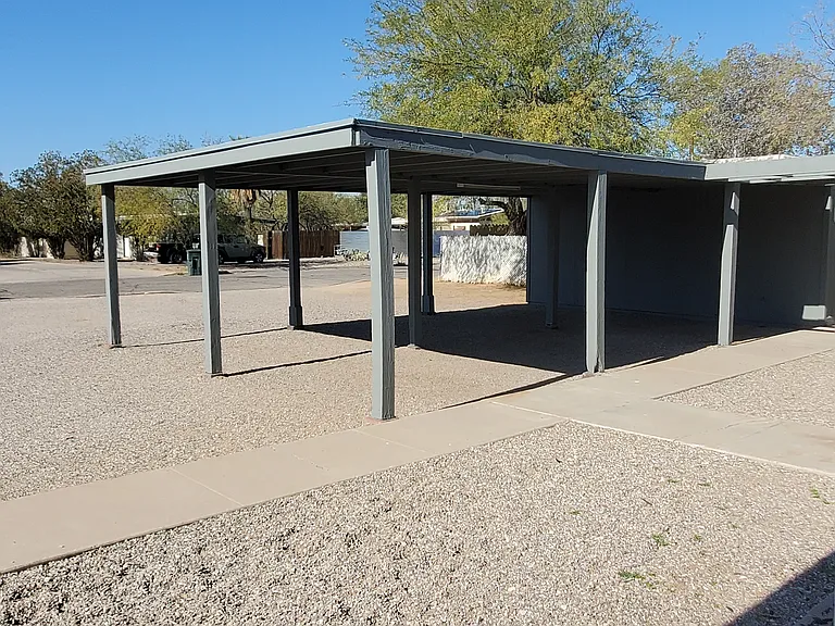 Shaded Off Street Carport Parking
