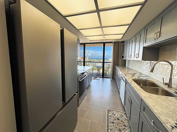The minute you walk in you see the amazing view from the newly remodeled kitchen.