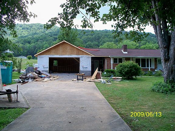 June 16, 2009 New garage&Roof