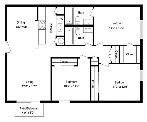 Floor plan C1 Renovated
