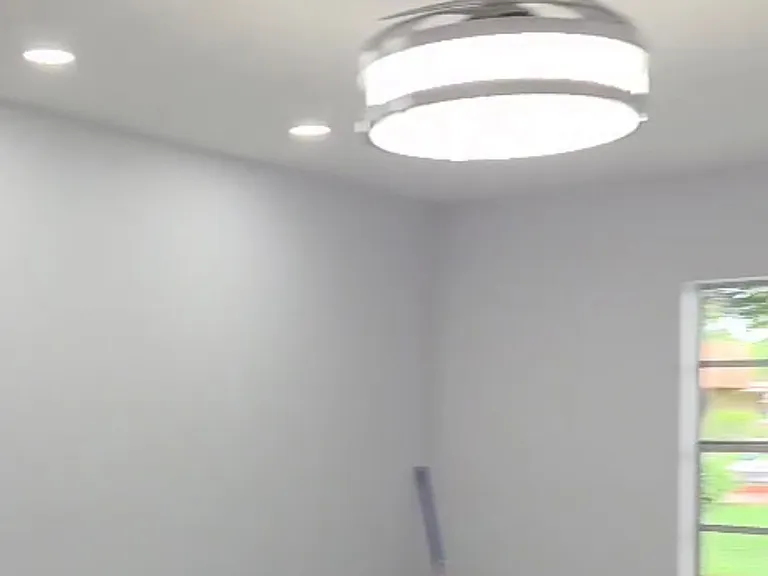 Living Room - Recessed Lighting and Fan with Hidden Blades