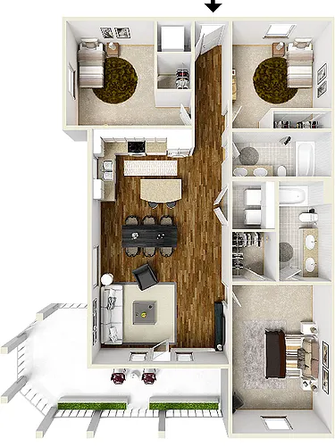 Floor plan The Alcove