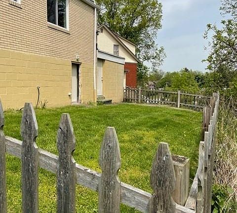 Fenced in backyard