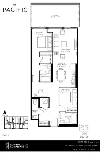 Floor plan 2 Bed 2.5 Bath 2 Bed 2.5 Bath 3