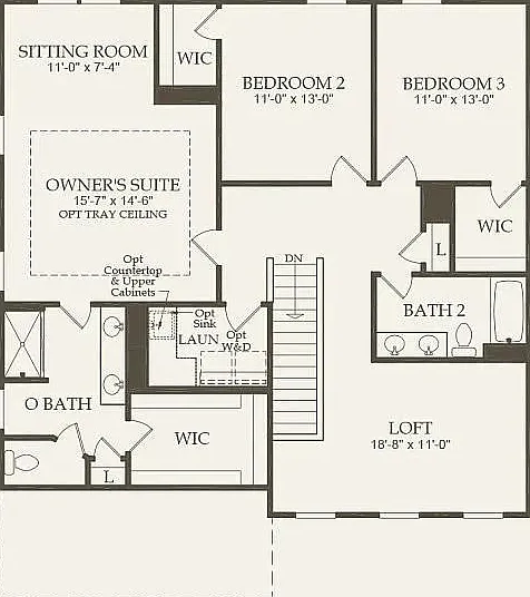 Second floor plan