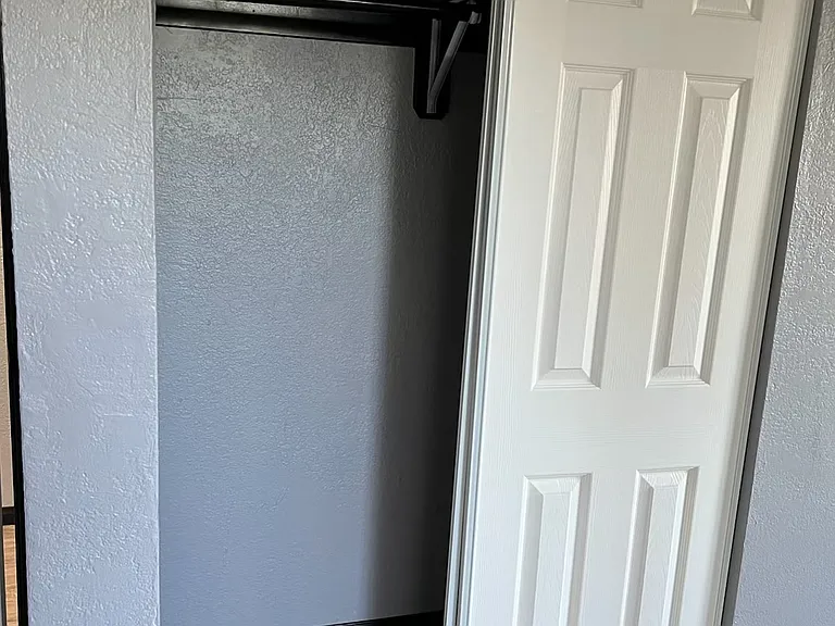 Closet inside the bedroom.