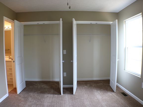 large closet space in master bedroom