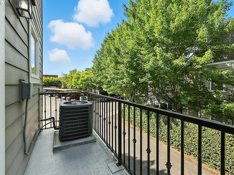 Balcony with AC unit