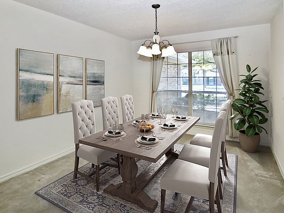 Virtually Staged Dining Rm