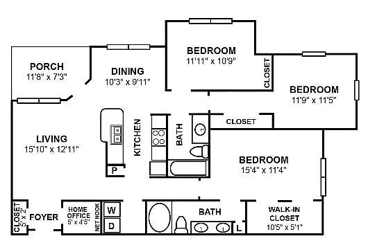 Floor plan C1R