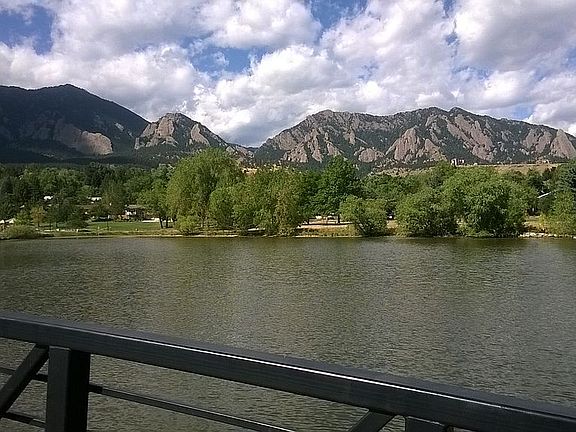 lake and park across street