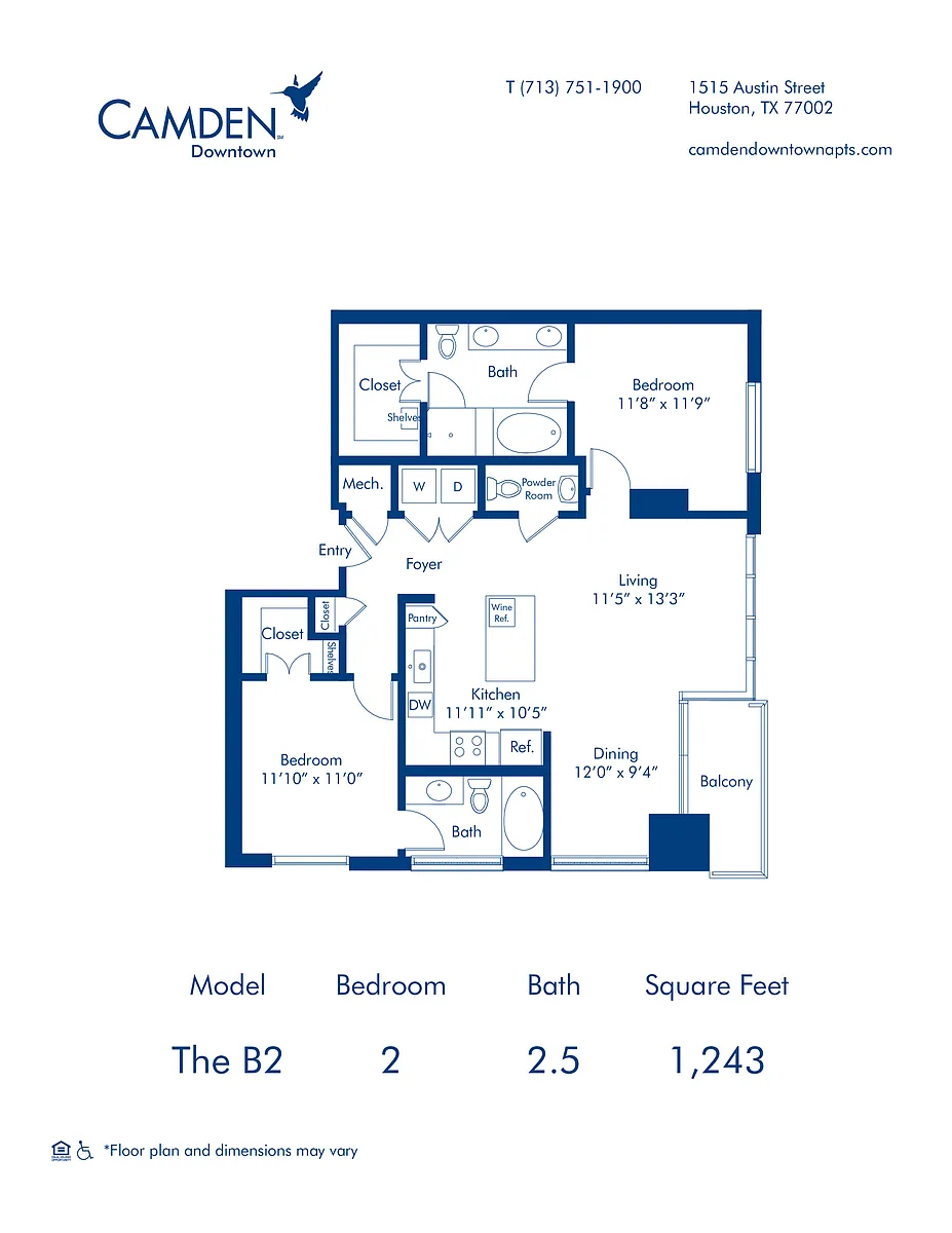 Floor plan The B2