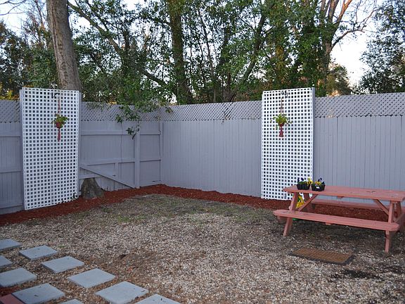Small fenced-in back yard