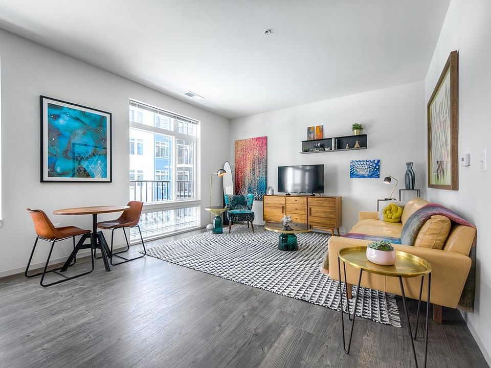 Living and dining area with hard surface flooring