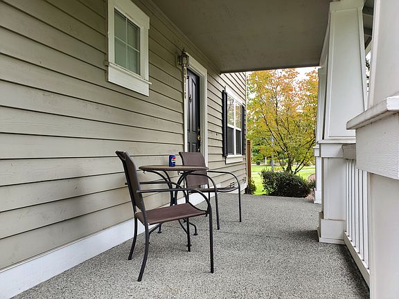 Coffee/ tea?... on your covered front porch across from the park.