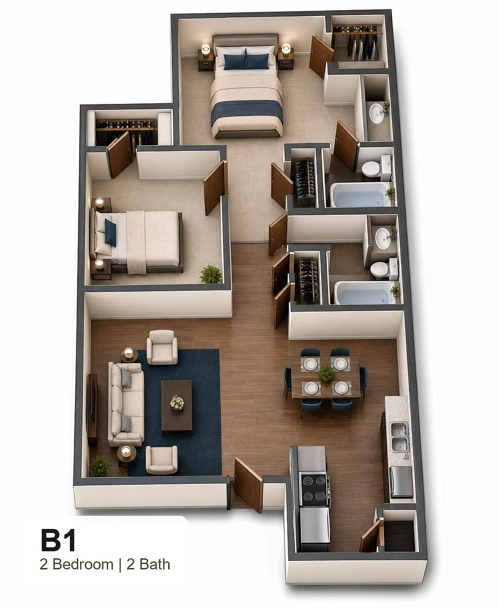 Floor plan B1