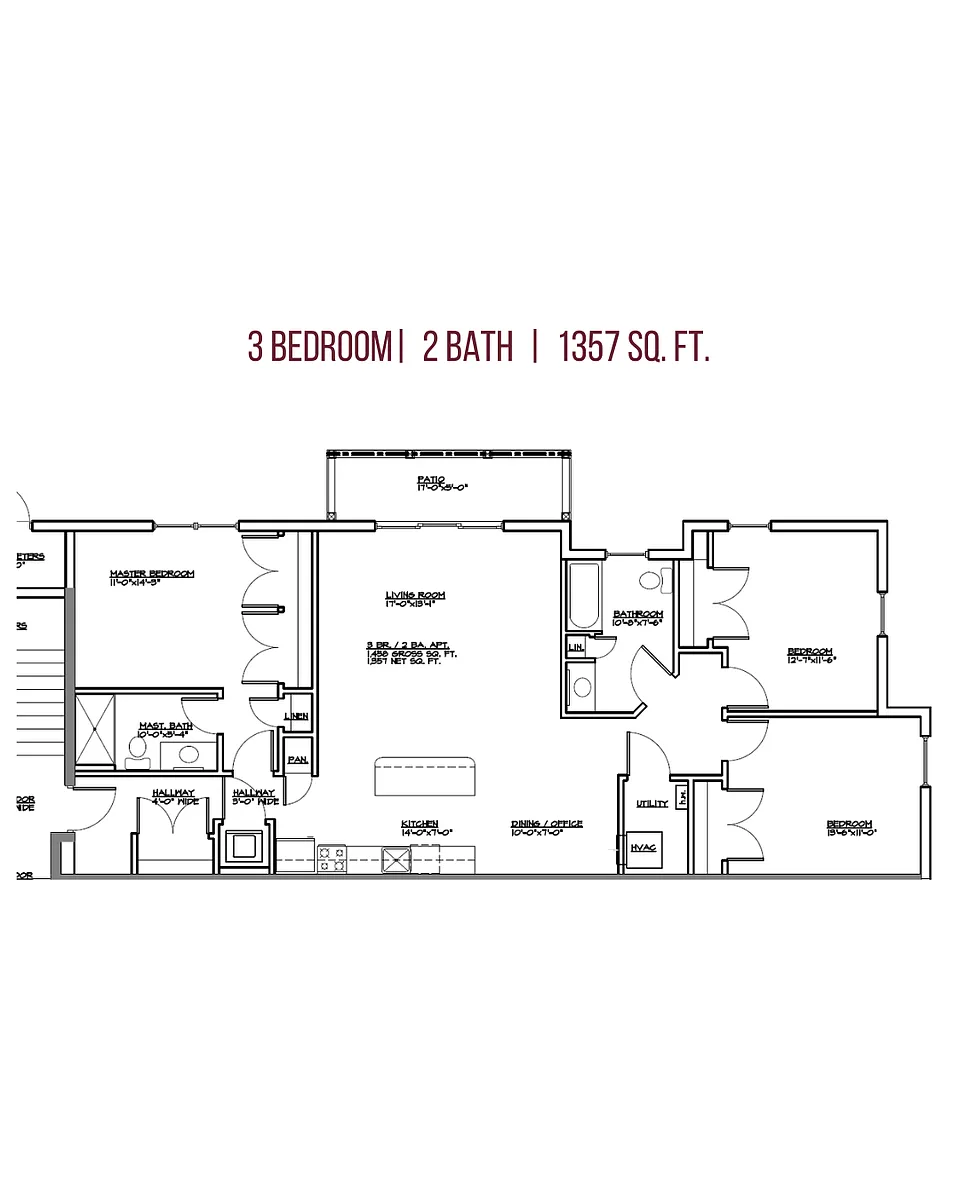 Floor plan 3 Bedroom