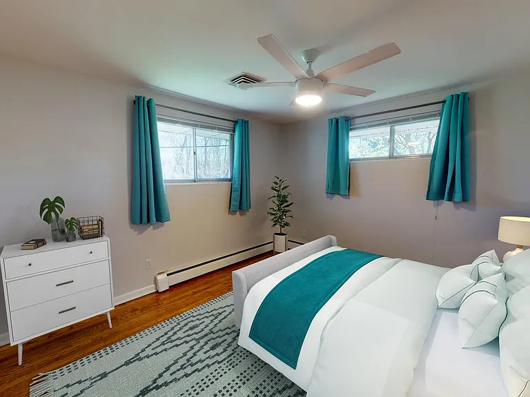 Bedroom 2. This image shows a virtually furnished space. Bedrooms come unfurnished.