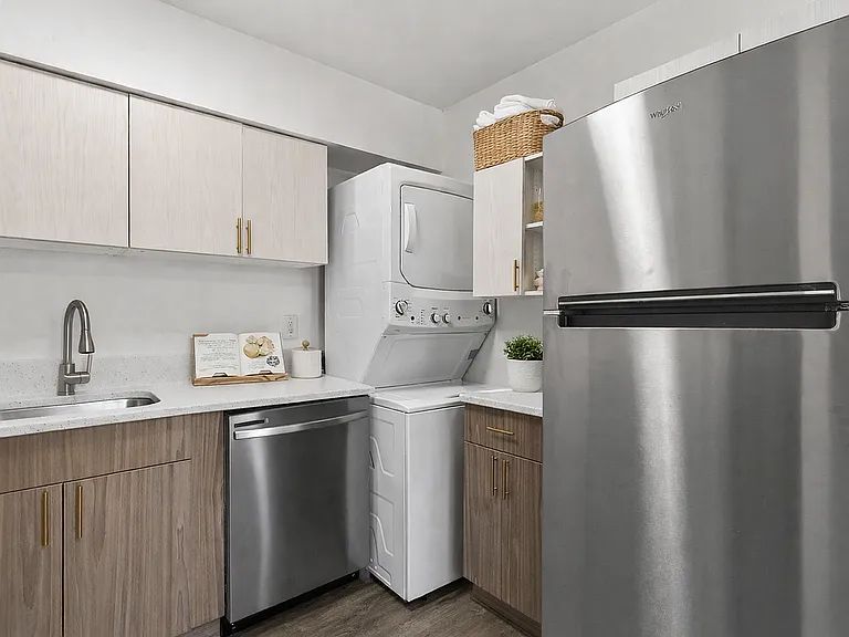 Modern kitchen and laundry combo