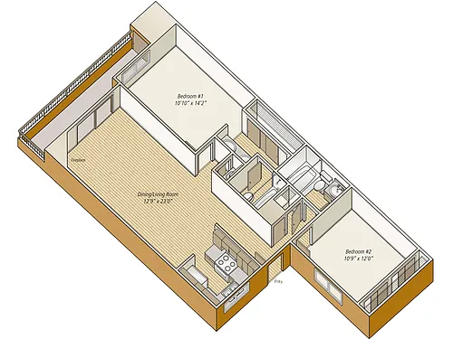 Floor plan B3R