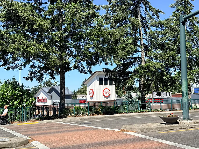 Just cross the street, and you'll find yourself next to Trader Joes, Home Goods, Safeway, and more...