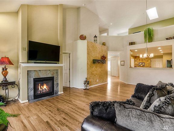 Warm up next to the cozy gas fireplace on chilly nights.