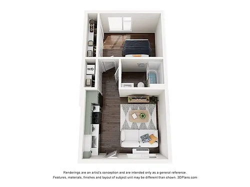 Floor plan One Bedroom