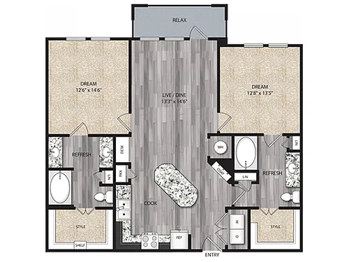 Floor plan B1