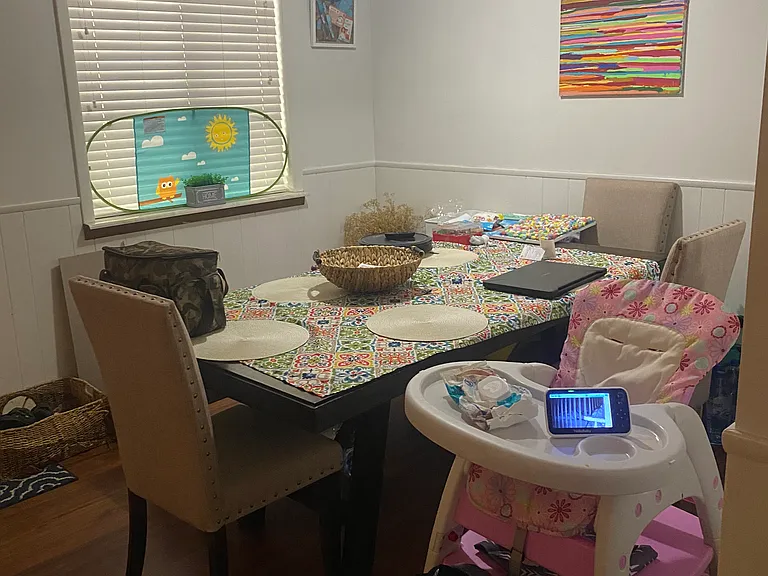 Dining room is shared with living room