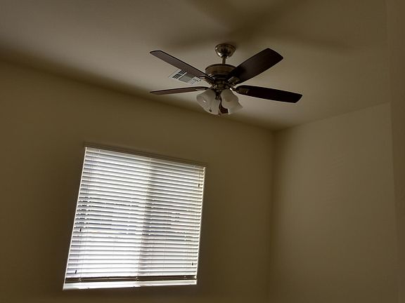 Living room window with blinds