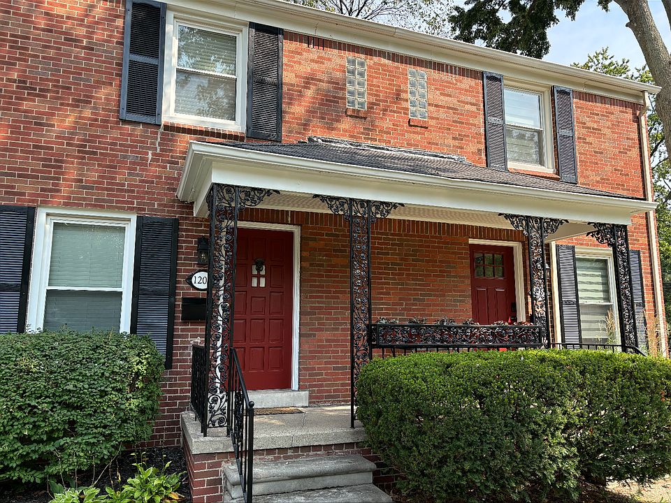 Exterior. Porch has table and chairs.